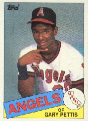 1985 Topps Baseball Cards      497     Gary Pettis UER